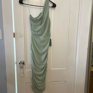 Sage green midis dress